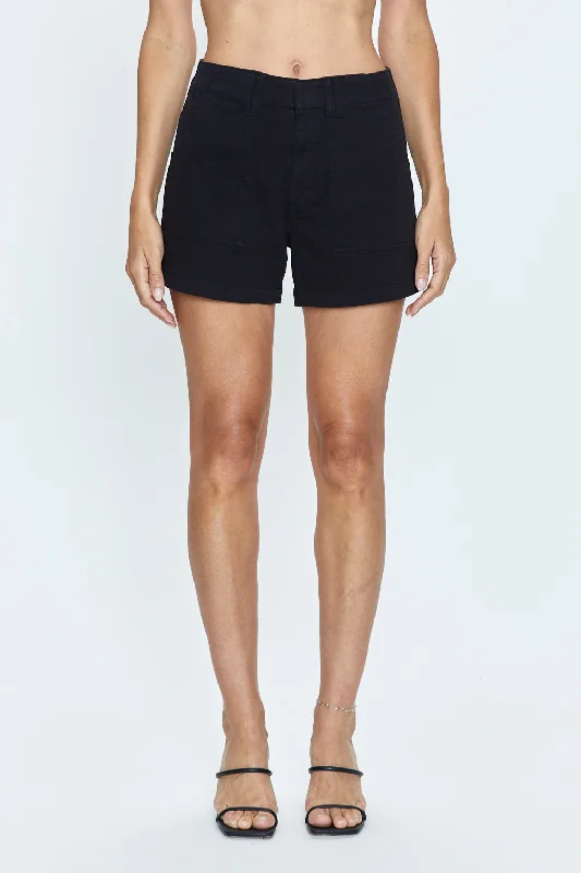 Marissa High Rise Utility Short - Noir