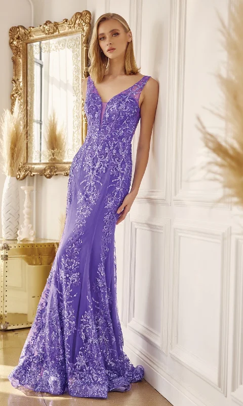 Glitter-Lace Long Mermaid Formal Dress 277