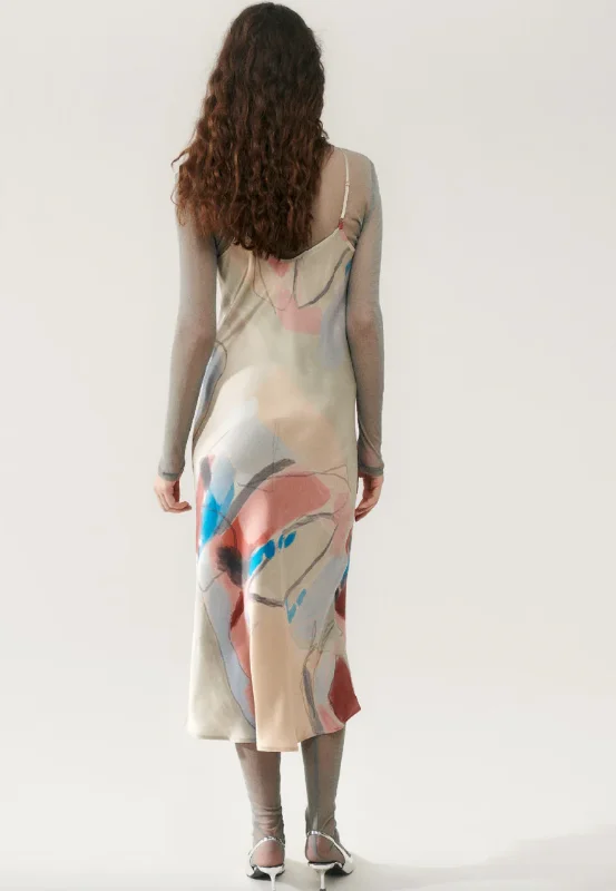 90S SLIP DRESS EXPRESSIONIST