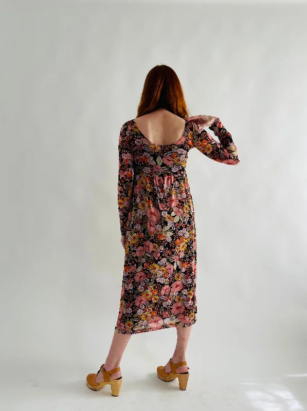 Megumi Dress in Midnight Moon Floral