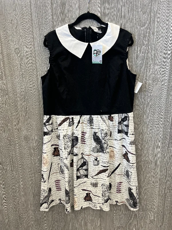 Dress Casual Short By Clothes Mentor In Black, Size: 3x