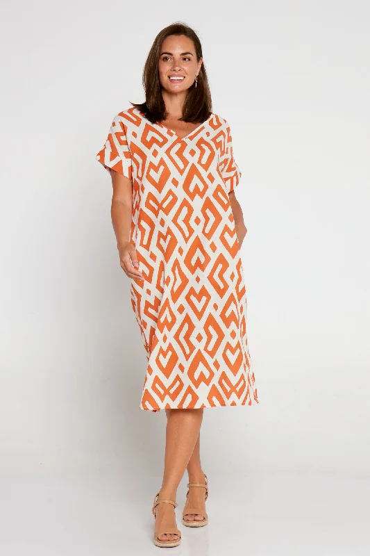 Esiteri Cotton Dress - Mango Beach