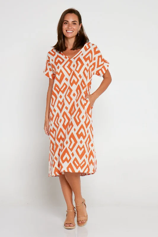 Esiteri Cotton Dress - Mango Beach