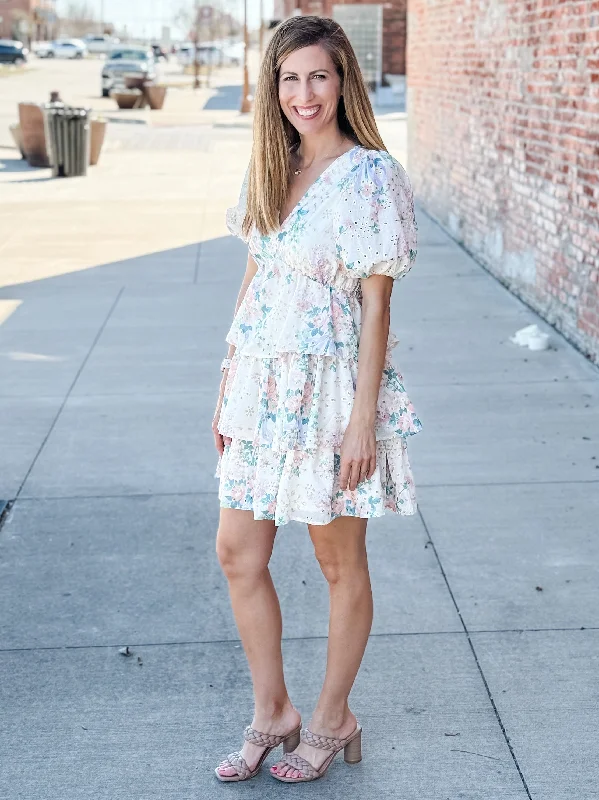 Harper Floral Eyelet Dress