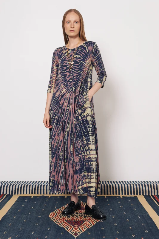 Jasper and Navy Drama Maxi Dress