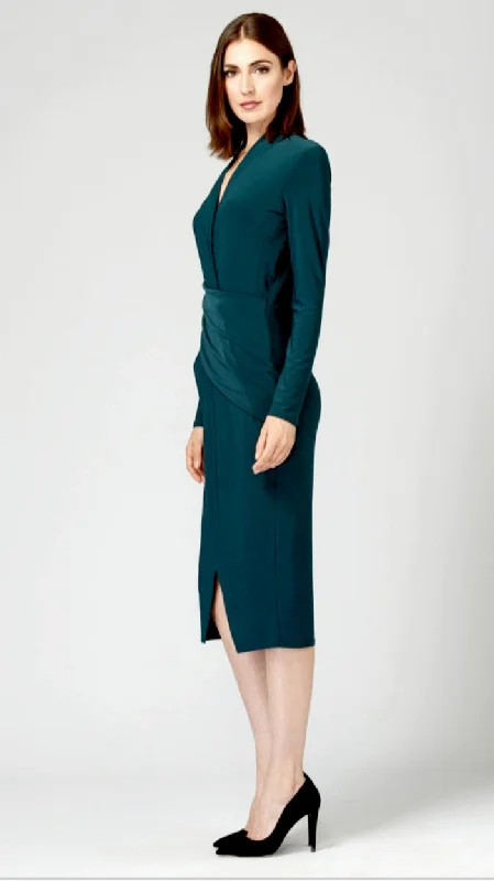 Joseph Ribkoff V Neck Long Sleeves Dress