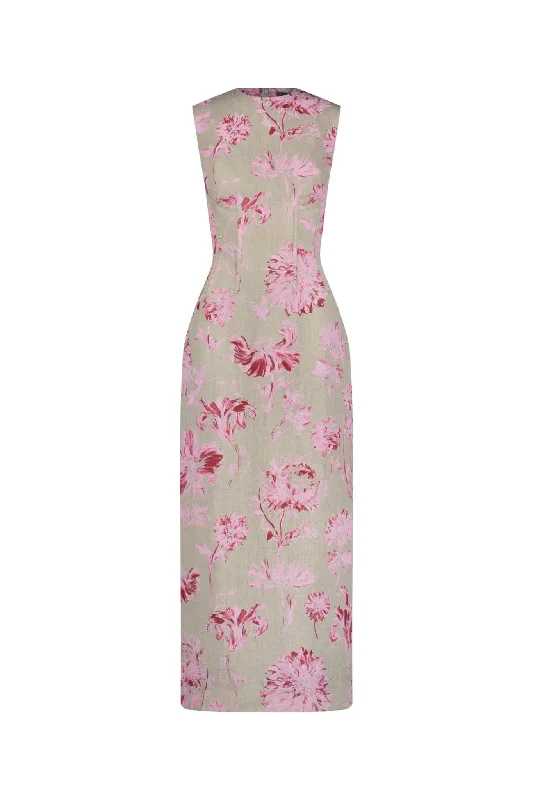 Lela Rose Seamed Column Dress