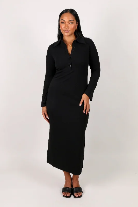 LUELLA KNIT DRESS BLACK