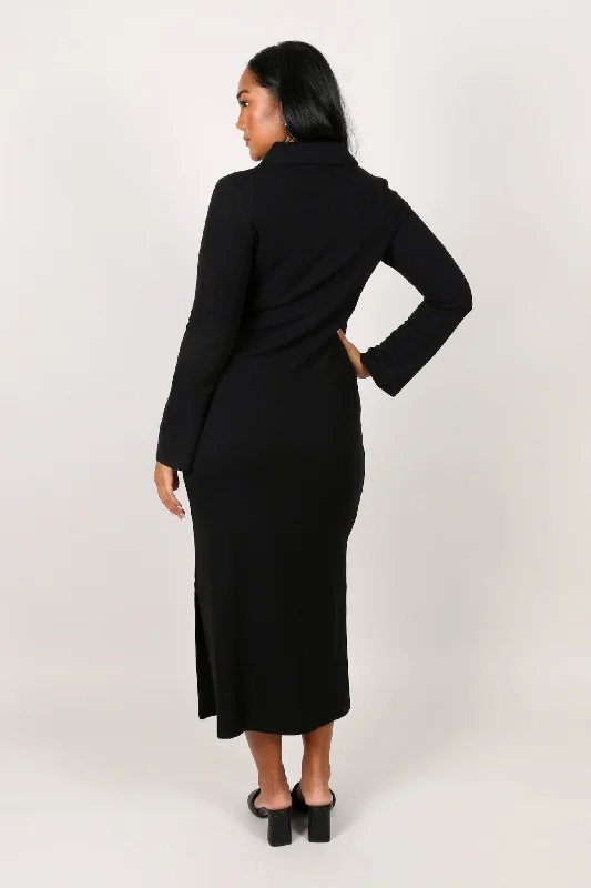 LUELLA KNIT DRESS BLACK