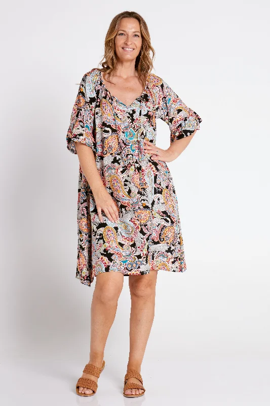 Melodia Dress - Summer Night Paisley