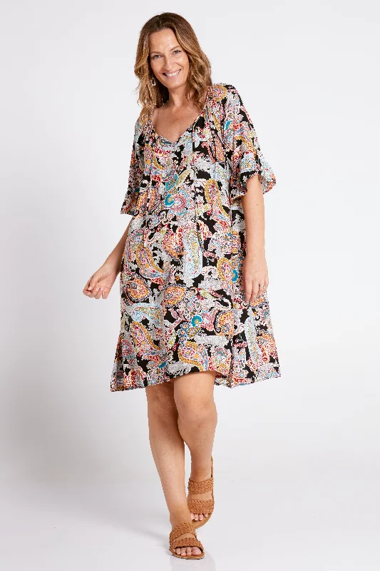 Melodia Dress - Summer Night Paisley