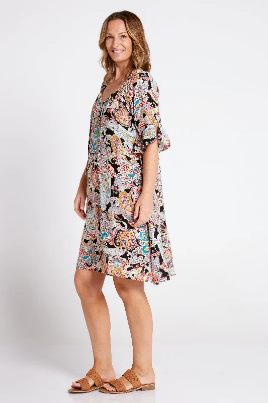 Melodia Dress - Summer Night Paisley