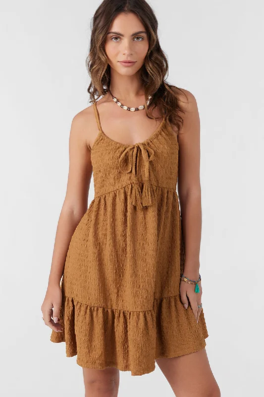 O'Neill Saige Dress-Brown Sugar