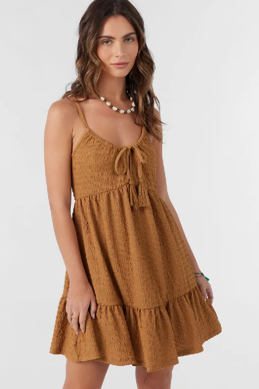 O'Neill Saige Dress-Brown Sugar