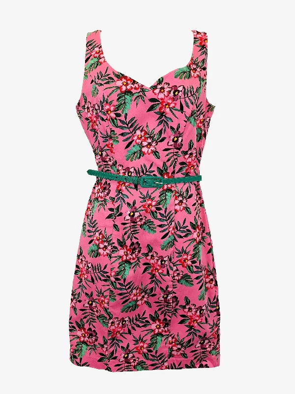 Review Musk Tropical Tailored Midi Dress Size 10