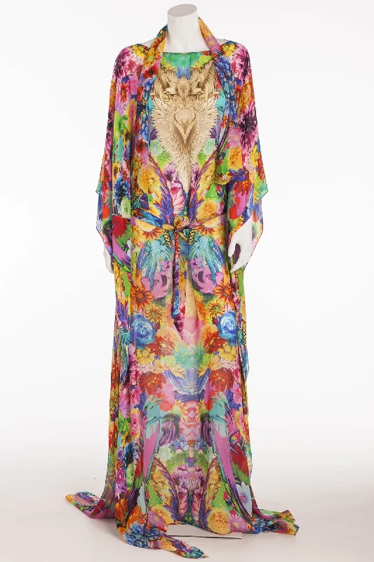 Roberto Cavalli - Exotic Multicolor Caftan Dress