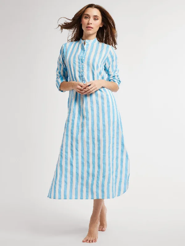 Sadie Caftan in Atoll Stripe