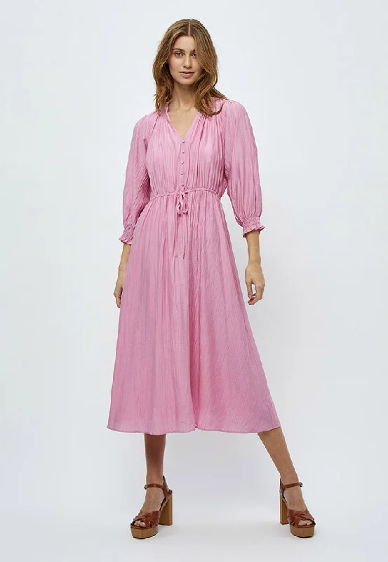 MSSalmia Midi Dress - Super Pink