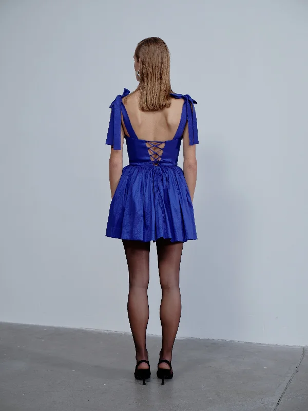 Sibby Mini Dress in Bleu