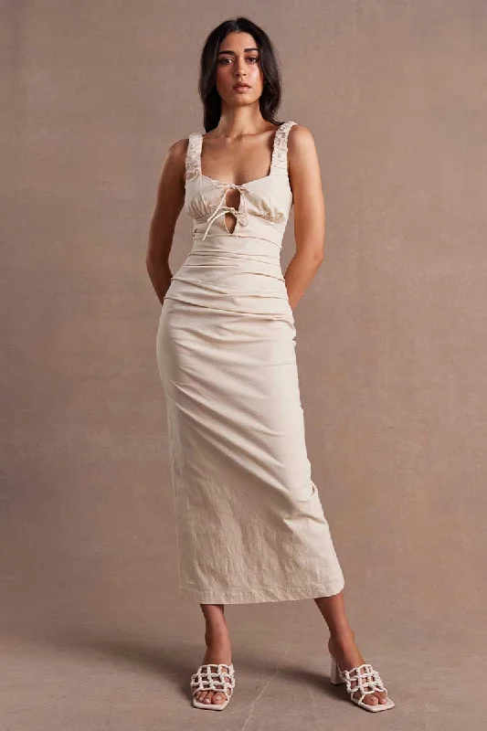 Sovere - Emara Dress in Sand