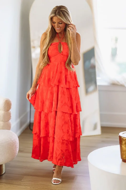 Sweet Escape Maxi Dress - Red