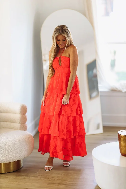 Sweet Escape Maxi Dress - Red