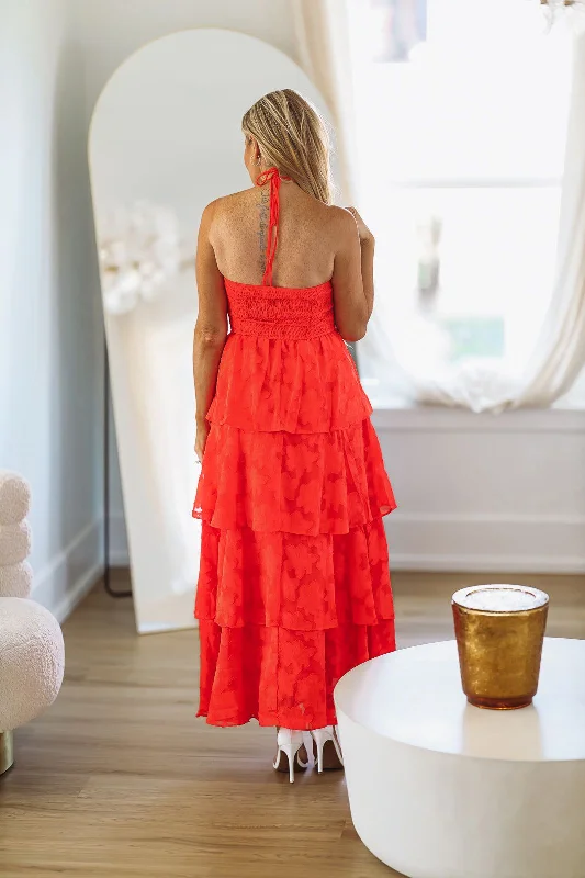 Sweet Escape Maxi Dress - Red