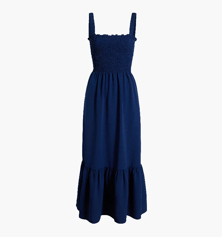 The Anjuli Nap Dress - Navy Crepe