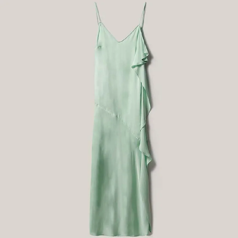 V-NECK SLIP DRESS ""BELLA"" IN MINT