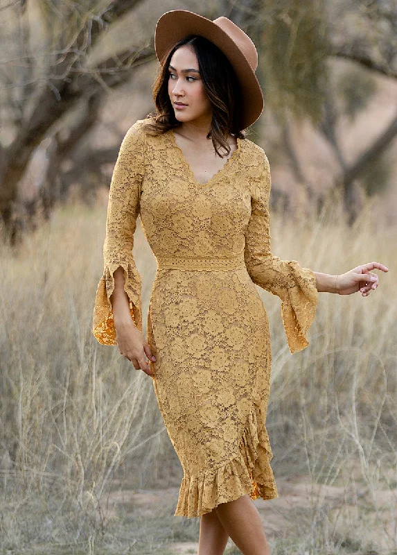 Zena Dress in Honey