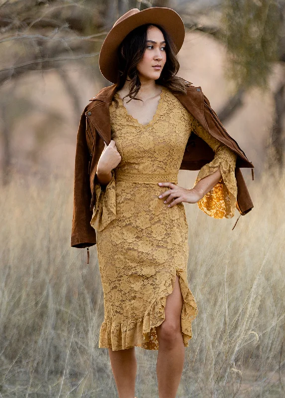 Zena Dress in Honey