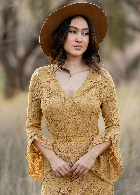 Zena Dress in Honey