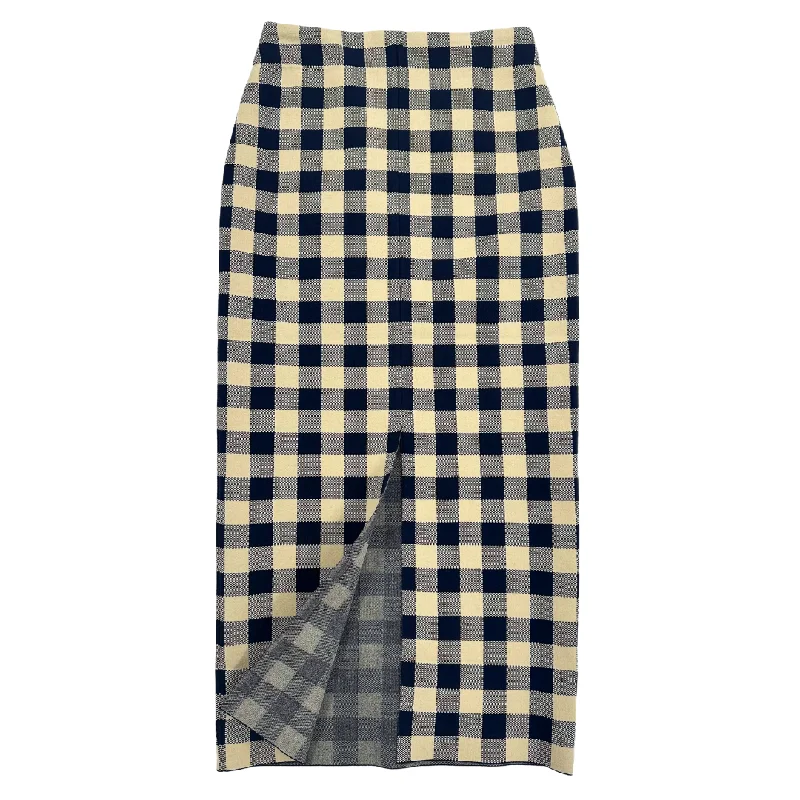 Gingham Petra Skirt - Navy