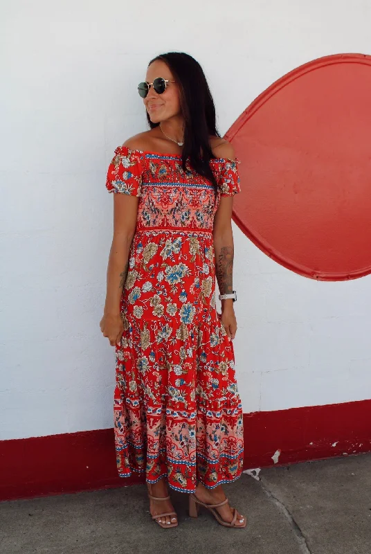 Sunset Sangria Maxi Dress