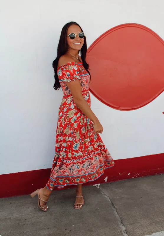 Sunset Sangria Maxi Dress