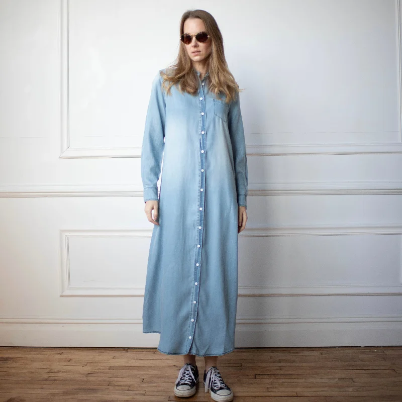 Delavee Denim Shirtdress [Final Sale]