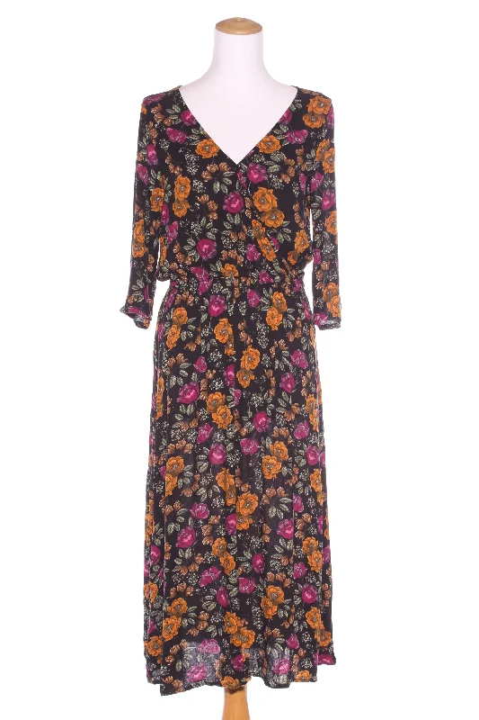 YESSICA - Crushed viscose floral midi dress! 12