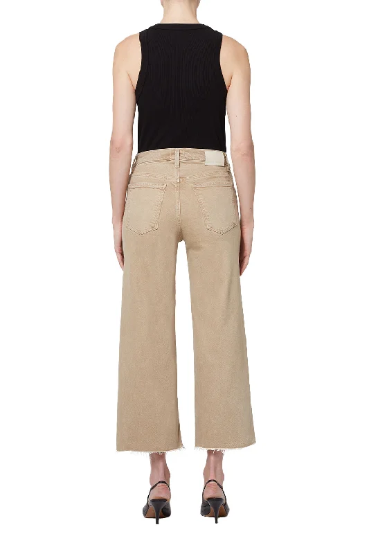 Citizens of Humanity Lyra Wide Leg Crop in Porcini