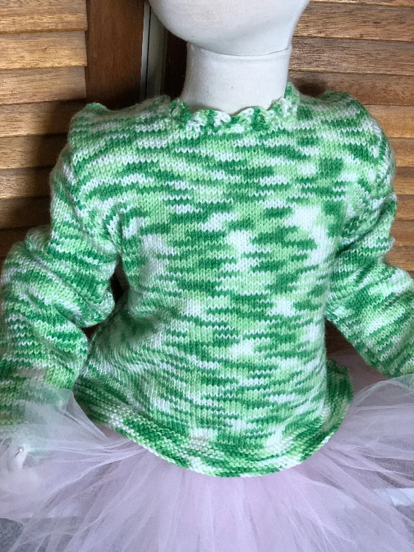 Green Rainbow Knit Jumper