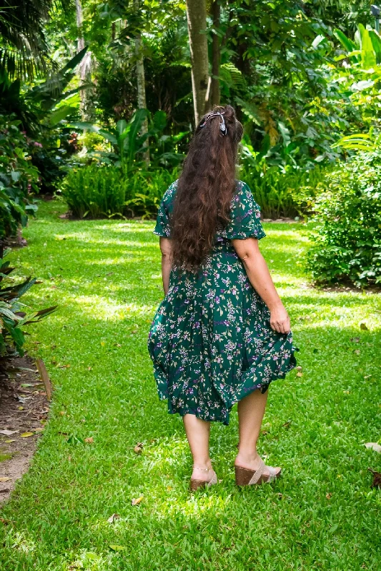 Harmony Midi Dress - Forest Green