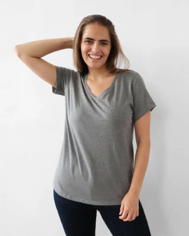 IVY tee in Heather Grey