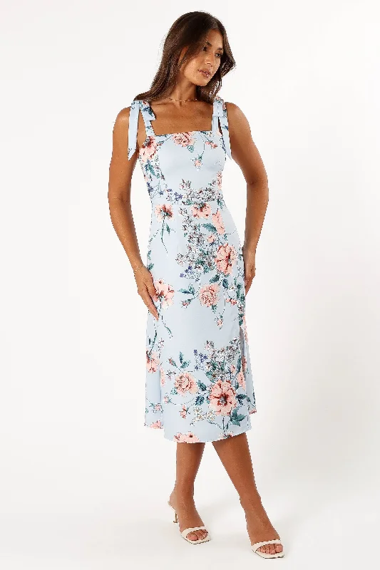 Laurel Dress - Blue Floral