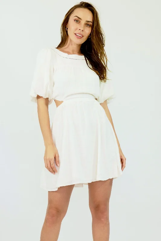 Leanne Mini Dress - White