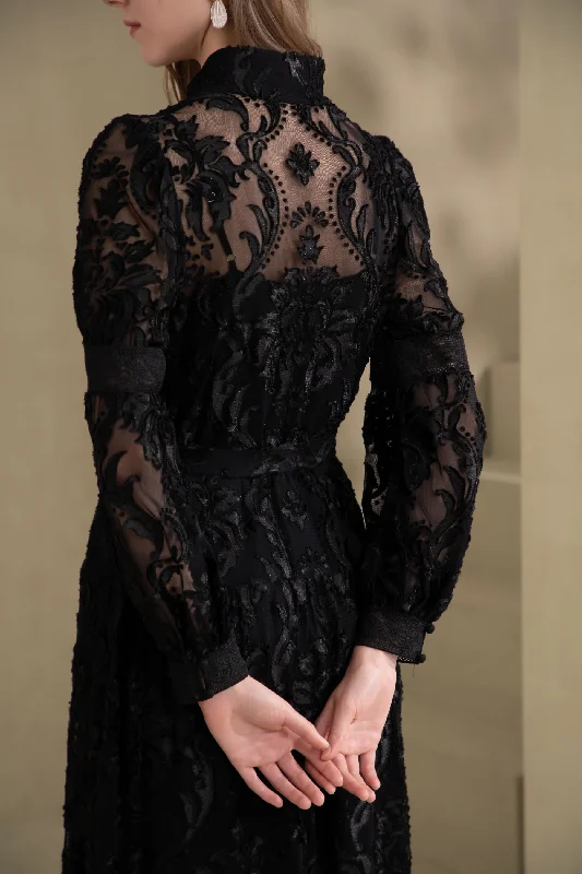 Lila Lace Dress - Black