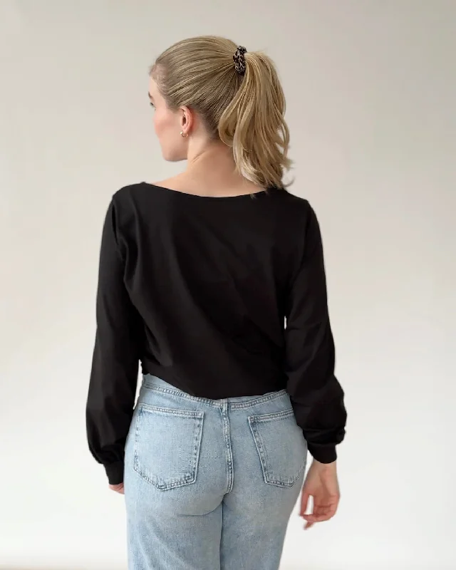 MARIE top in Black