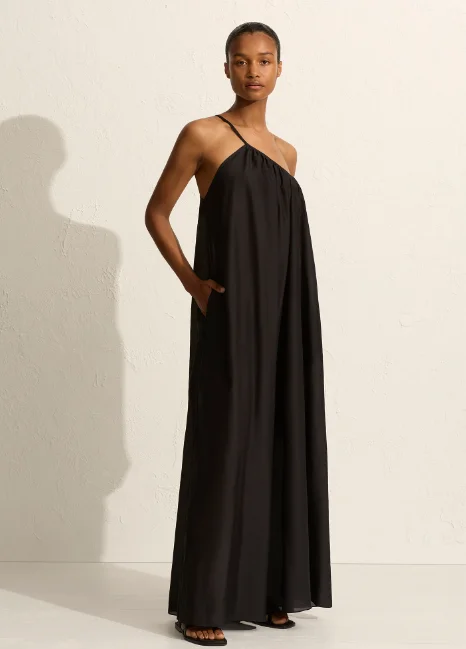 Matteau Voluminous One Shoulder Dress - Black