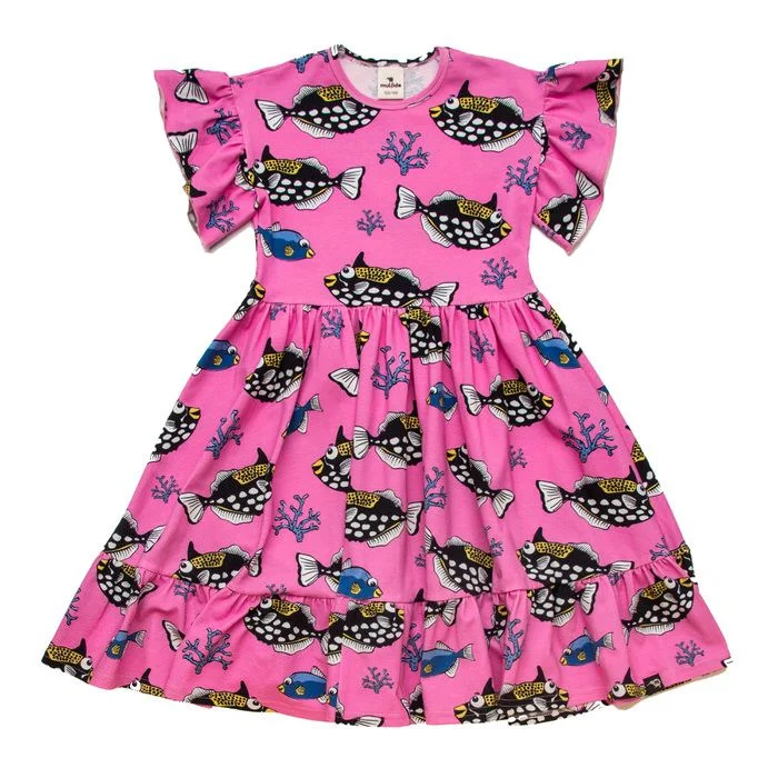 Triggerfish Short Sleeve Dress - 1 Left Size 8-10 years