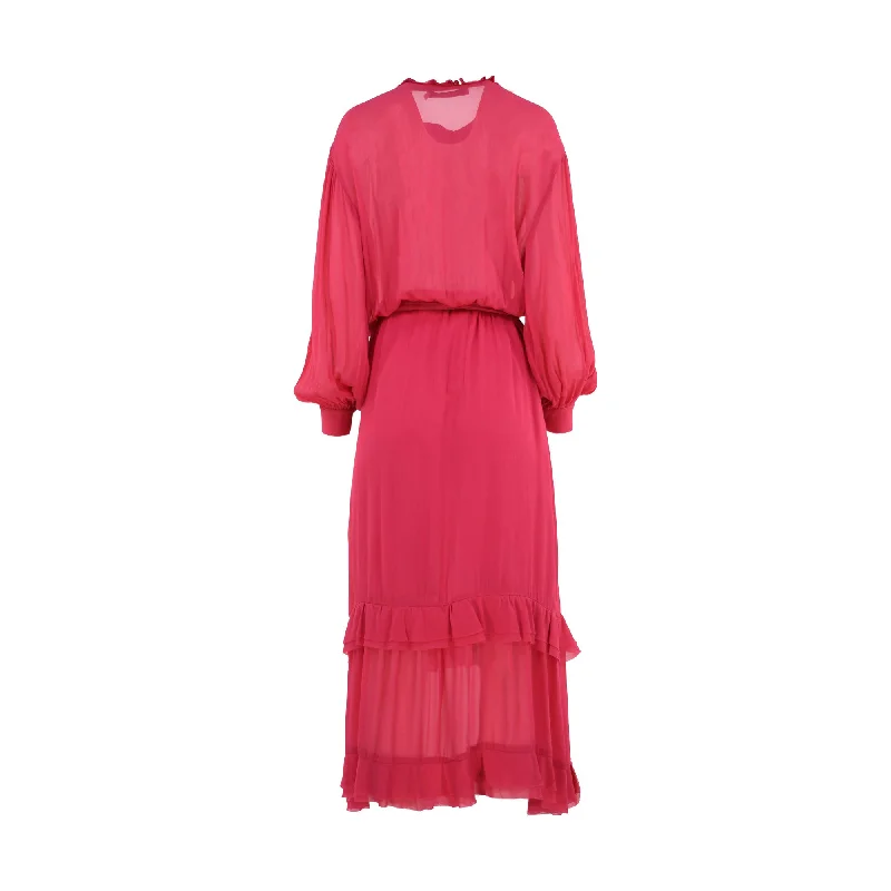 Simona Corsellini Women's Long Pink Dress