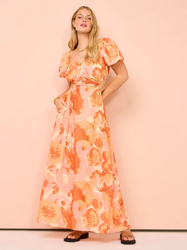 Peony Forever Maxi Dress in Paloma