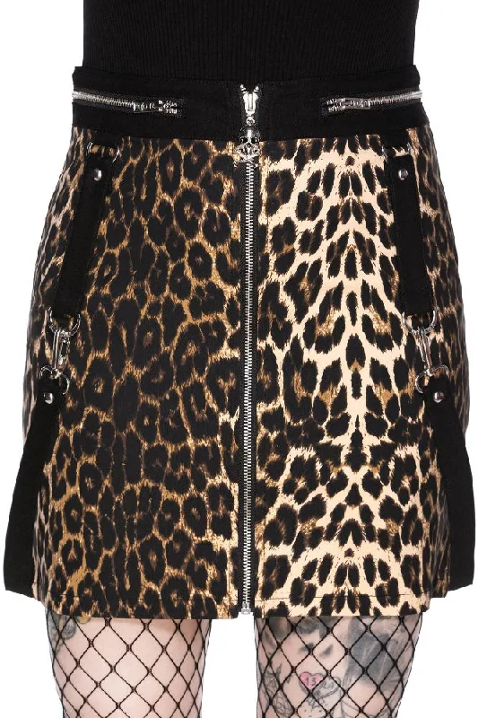 Pretty Kitty Leopard Mini Skirt